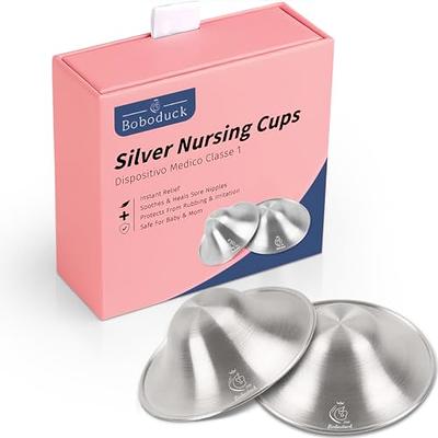 Ciciel The Original 925 Silver Nursing Cups Nipple Shields Newborn Pink Case