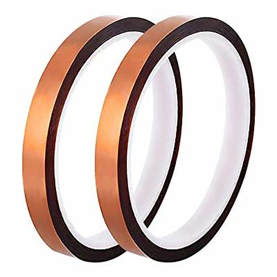 Qi Mei 2 Rolls Polyimide Adhesive Tape High Temperature Heat