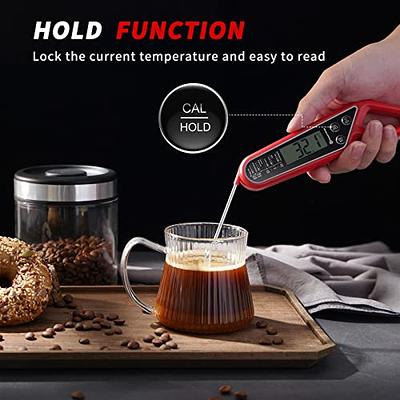 Dash Precision Quick-Read Meat Thermometer - Waterproof Kitchen and Outdoor Food Cooking Thermometer with Digital LCD Display - BBQ, Chicken