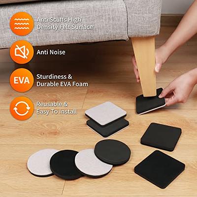 4Pcs Heavy Duty Furniture Sliders Table Moving Pads Floor Protectors House  Moving Easy Moving Desk Chair