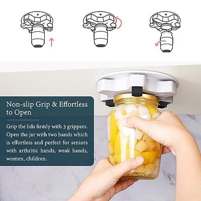  Under Cabinet Jar Opener - Undermount Lid Gripper Tool Easily  Grip and Unscrew Multi-Sized Jars, Bottles and Containers - Ideal Kitchen  Gadget for Weak Hands and Seniors with Arthritis : Home