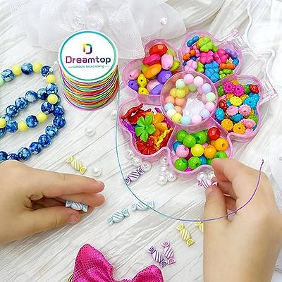 Dreamtop 1mm 100 Meters Rainbow Elastic String for Bracelet, Pony Bead  String Elastic Cord for Bracelets Rainbow Bead String for Jewelry Bracelet  Making, Necklace String and Crafts, 109 Yard - Yahoo Shopping