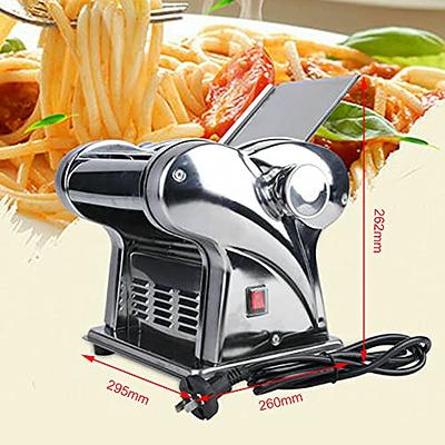 VEVOR Electric Pasta Maker Machine, 9 Adjustable Thickness Settings Noodles Maker, Stainless Steel Noodle Rollers and Cutter, Pasta Making Kitchen