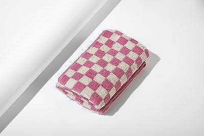 Madi-Cadi Luxurious Checkered Cotton Hand Towels Set of 5 - Soft