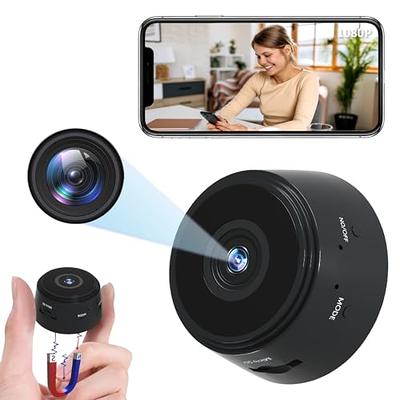 Portable Home Security Cameras Covert Nanny Spy Camera Wireless Hidden WiFi  Mini Camera HD 1080P Cam Small Indoor Outdoor Video Recorder Motion  Activated Night Vision 