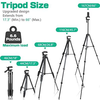 Lusweimi 60-Inch Tripod for ipad iPhone, Camera Tripod for Phone with 2 in  1 Tripod Mount Holder for Cell Phone/Tablet/Webcam/Gopro, Tripod with Carry  Bag and Wireless Remote for Photography/Video - Yahoo Shopping