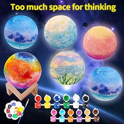 Paint Your Own Moon Lamp Kit, Arts and Crafts for Kids Ages 8-12, Crafts DIY