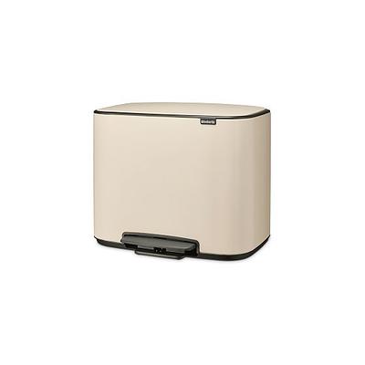 Brabantia NewIcon 8 Gallon (30L) Platinum Steel Step On Trash Can