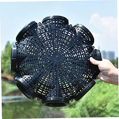 Yellow EEL and Shrimp Cage Fishing Lure Fishnets Lobster Pots Collapsible  Fish Basket Folded Fishing Shrimp Net EEL Catching Basket EEL Catcher  Inverted Beard Black Pp - Yahoo Shopping