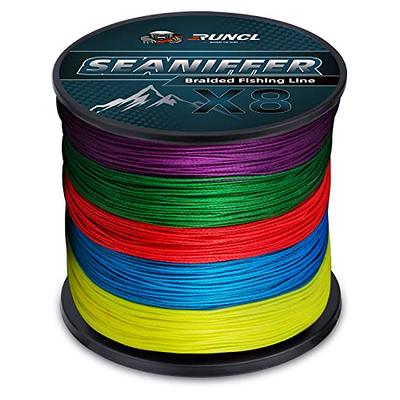 1 lb. Spool Fluorescent Yellow Monofilament Line | High Abrasion Resistance  | Soft & Flexible | Thin Diameter | High Visibility Fluorescent Fishing