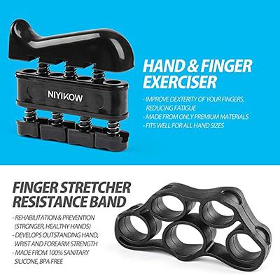 Hand Grip Strengthener, Counting Forearm Trainer Workout Kit (6 Pack),  Adjustable Hand Grip Strengthener, Grip Ring, Finger Stretcher, Finger  Exercise