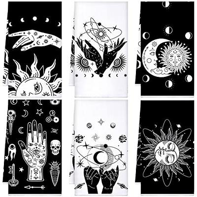 6 Pcs Moon Sun and Star Kitchen Towel 16 x 24 Halloween Gothic Hand Towels  Boho Retro Washcloths Microfiber Tea Towel Absorbent Dish Fingertip Towels  Decorative with Hanging Loop for Bath Gift - Yahoo Shopping