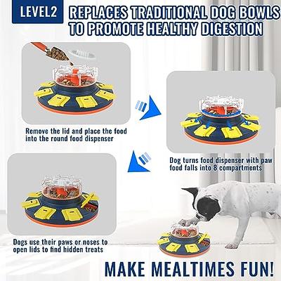 Dog Puzzle Toys , Interactive Dog Game, Dog Enrichment Toys for Puppy  Mentally Stimulating Treat Dispenser Dog Treat Puzzle Feeder for Small  ,Medium and & Large Dogs Treat Training - joansan