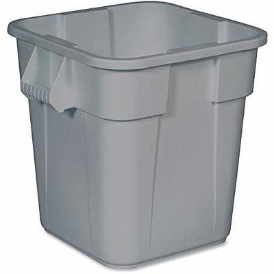 Rubbermaid Commercial Products Brute Tote Storage Container With Lid, 20-  Gallon, Gray (FG9S3100GRAY) Pack of 1