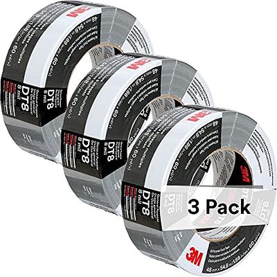 EdenProducts Duct Tape Heavy Duty Waterproof Bulk 5 Pack Strong Industrial Max Strength Gray Tape Multi Roll Pack Silver 30 Yards x 2 Inches
