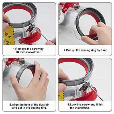  Dust Bin Fixed Sealing Ring Replacement for Dyson V12