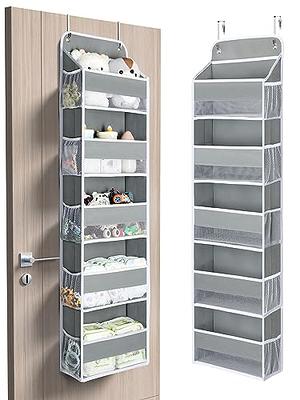 GILLAS 2 Pack 5-Shelf Over The Door Hanging Organizer, 4 Big Pocket Storage  with Clear Plastic Pockets, Large Capacity Door Organizer for Closet