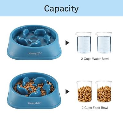 WHIPPY Slow Feeder Dog Bowl, No Choking Bloat Stop Dog Food Feed Bowl for Large  Dogs 