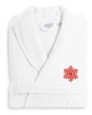 L/XL Terry Cloth Solid Bathrobe White - Linum Home Textiles