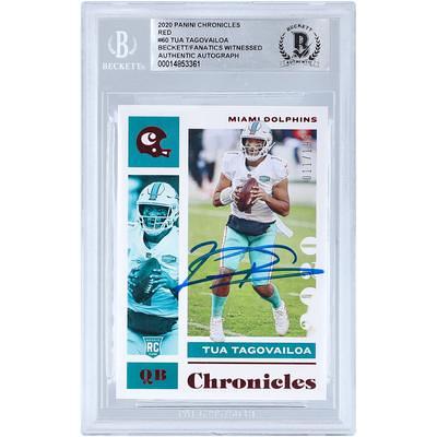 Jaylen Waddle Miami Dolphins Autographed 2021 Panini Obsidian #113 Beckett Fanatics Witnessed Authenticated 10 Rookie Card