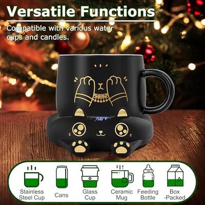  PUSEE Mug Warmer,Coffee Warmer for Desk Coffee Cup Warmer Auto  Shut Off,Smart Candle Warmer With 3 Temp Settings,Electric Beverage Warmer:  Home & Kitchen