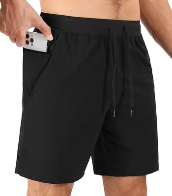 Surenow Men's Running Shorts Workout Quick Dry Shorts with Zipper Pockets  Lightweight Gym Athletic Shorts for Men Black - Yahoo Shopping