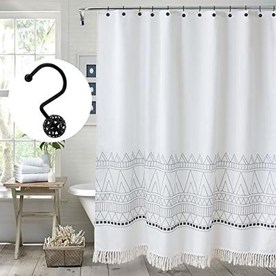24 Pack Shower Curtain Rings,Rust Proof Shower Curtain Hooks for
