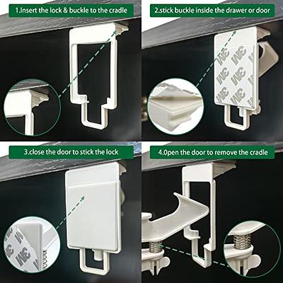 Baby Proofing Child Safety Locks Cabinet Latches, No Screws