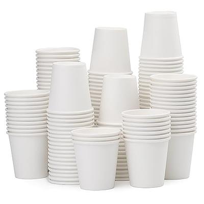 50 Pack 3oz White Paper Cups, Bathroom Cups Disposable,Moushwash Cups Small  Snack Cups for Water, Juice,Candy Ideal for Party Bathroom and Office