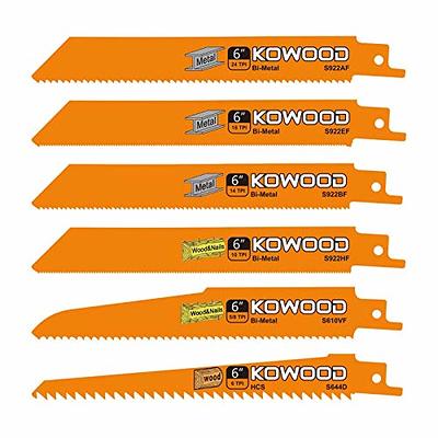 6-Inch Metal/Wood Saw Blades for Reciprocating/Sawzall Saws by KOWOOD for  Dewalt,Bosch, Black & Decker, Makita, 6 PCS - Yahoo Shopping