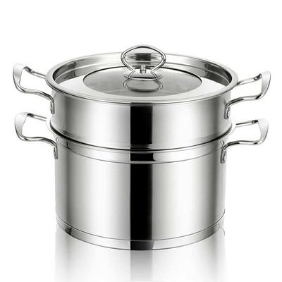 Vigor SS1 Series 8 Qt. Stainless Steel Brazier with Aluminum-Clad Bottom  and Cover