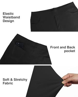 Gboomo Womens Plus Size Black Skinny Pants Stretchy High Waisted Slim Fit Casual  Pull On Work Pant with Pockets Black-661 22W - Yahoo Shopping