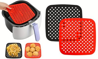 2-Pack Silicone Air Fryer Liner 7.5Inch Reusable Air Fryer