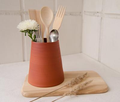 Ceramic Utensil Jar Holder