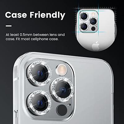 YMHML for iPhone 15 Pro/iPhone 15 Pro Max Camera Lens Protector, Tempered  Glass Alloy Metal Full Cover Drop Protection Case Friendly Camera Protector