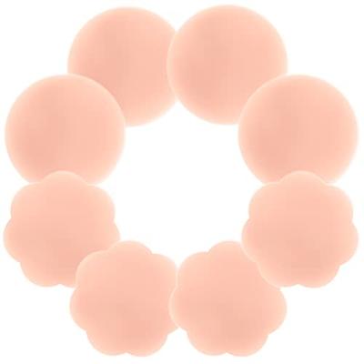 DOBREVA Nipple Cover - 2 Pairs Adhesive Silicone Reusable Pasties Sticky  Nipple Covers for Women with Travel Box Beige 02Large - Yahoo Shopping