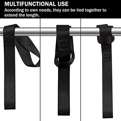 Black Soft Loop Tie Down Straps (6 Pack) 4500Lbs Breaking Strength and  1500Lbs Load Capacity, 12