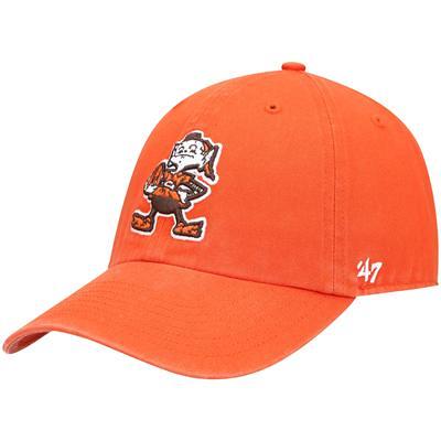 Men's New Era Orange Cleveland Browns Omaha Throwback 59FIFTY Fitted Hat