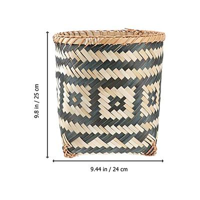 Sorbus Storage Baskets - Woven Paper Rope Material - Set of 4 - Braided  Organizer for Bathroom, Vanity, Closet, & Open Shelves