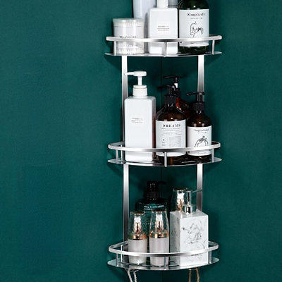 Bathroom Rack Space Aluminum Perforation-Free Pendant Toilet Bathroom  Storage Rack - Yahoo Shopping