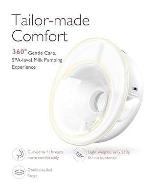 Momcozy Breast Pump Hands Free M5, Wearable Breast Pump of Baby Mouth  Double-Sealed Flange with 3 Modes & 9 Levels, Electric Breast Pump Portable  