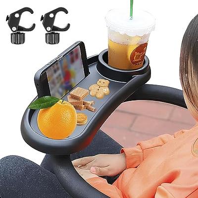 Stroller Snack Tray with Cup Holder Universal Stroller Food Tray Removable,  Non-Slip Grip Clip for Stroller Bar Reusable Stroller Snacks Holder for  Strollers with Round Armrests (D) - Yahoo Shopping