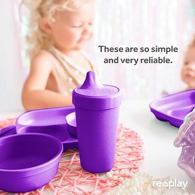 Made in USA 10 Oz. Sippy Cups for Toddlers, Pack of 4 - Reusable Spill  Proof