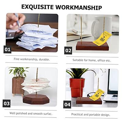  4 Pcs Receipt Holder Spike, Restaurant Receipt Holder, Metal  Ticket Stabber, Bill Fork Stick, Check Spindle, Stainless Steel Desk Memo  Holder Stand Receipt : Office Products