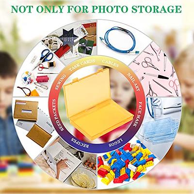 Lifewit Photo Storage Box 4 x 6 Photo Case, 18 Inner Photo Keeper, Clear  Photo Boxes Storage, Plastic Photo Organiser for Seed, Cards, Picture