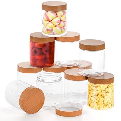 WUWEOT 12 Pack Clear Plastic Jars, 8 Oz Leakproof Kitchen Storage  Containers, Airtight Refillable Empty Slime Containers, Cake Jars with Lid  for Dry Food, Coffee, Nuts and Cake, Cookie and More - Yahoo Shopping