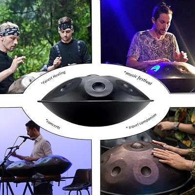 Handpan Black Hole, 10 Notes, D Minor Scale Blue Handpan Drum - AS