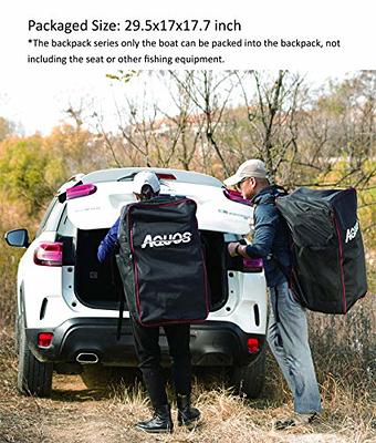 AQUOS Backpack Series 10.2FT Inflatable Pontoon Boat with 360