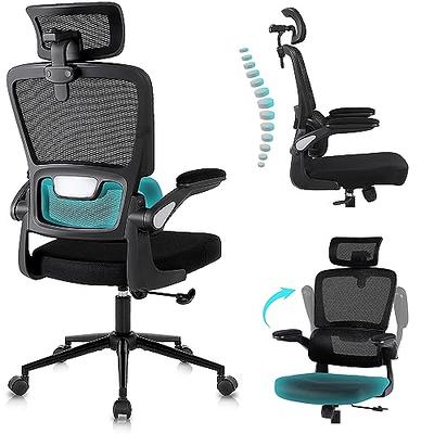 Flysky Ergonomic Office Desk Chair Breathable Mesh Swivel Computer Chair,  Lumbar Back Support Task Chair, Office Chairs with Wheels and Flip-up