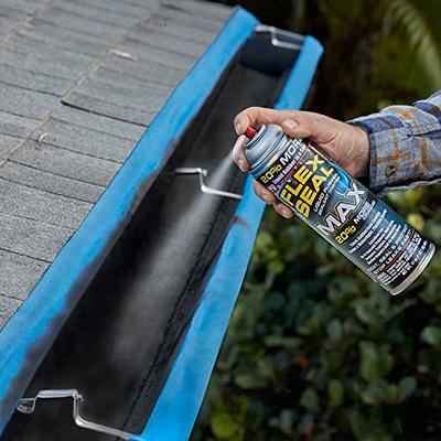 Flex Seal, 14 oz, 2-Pack, Black, Stop Leaks Instantly, Waterproof Rubber  Spray On Sealant Coating, Perfect for Gutters, Wood, RV, Campers, Roof